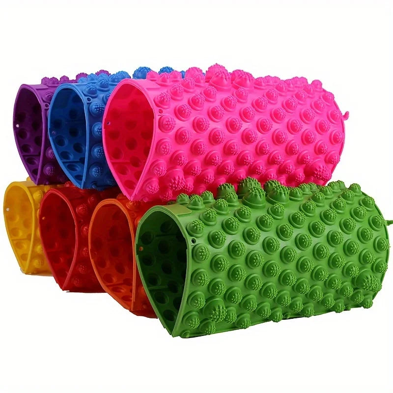 Acupressure Foot Massage Mat – Reflexology Walking Pad Toe Board, Non-Slip TPE Yoga & Bathroom Cushion
