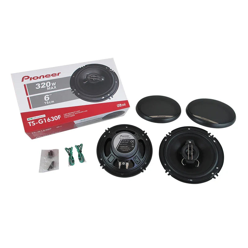 Pair 6-Inch (160mm) 3-Way Coaxial Car Speakers — 320W Peak Each, Full-Range HiFi Universal Fit