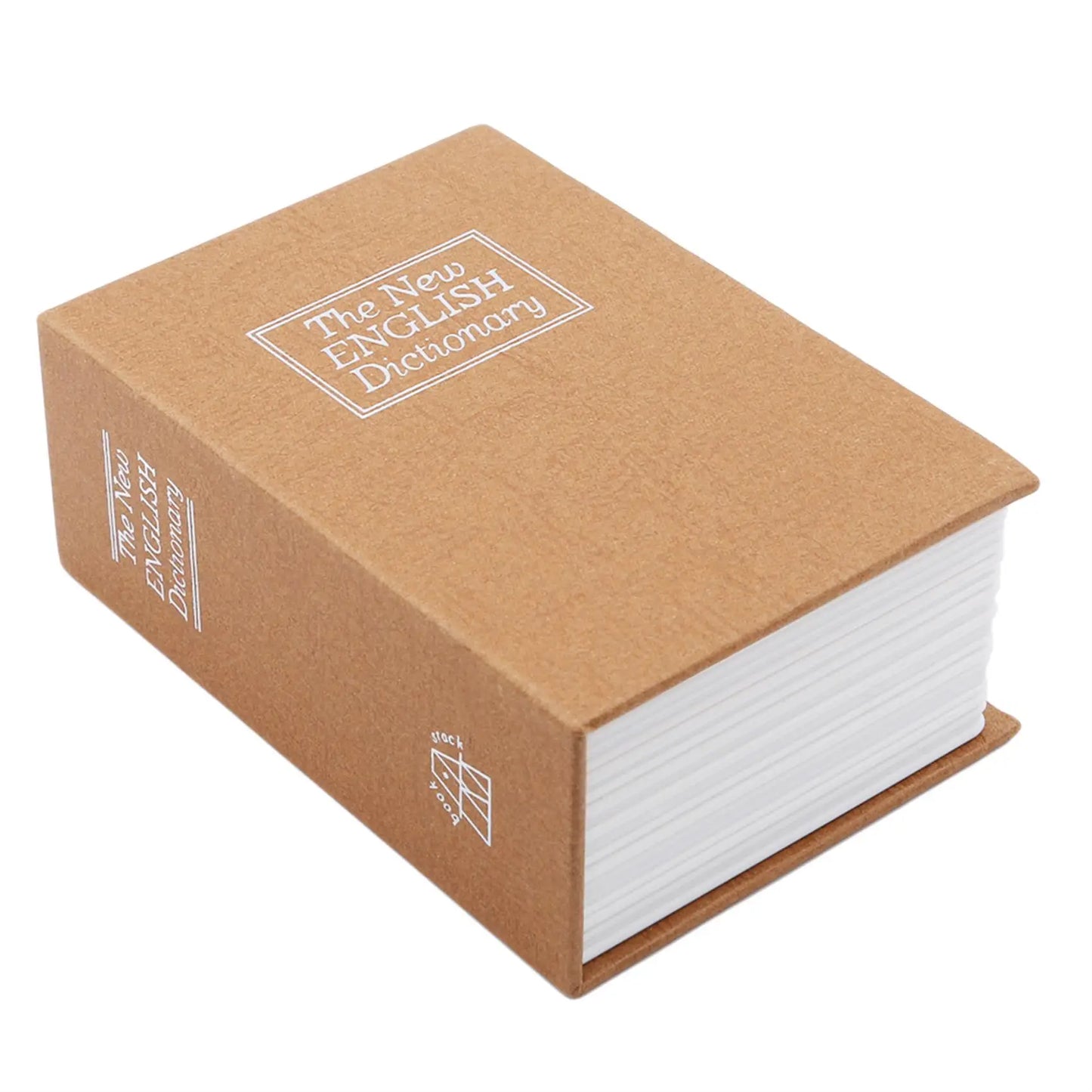 Hidden Book Safe with Combination Lock — Dictionary-Style Secret Money Box (4.5 x 3.2 x 1.8 in / 11.5 x 8 x 4.6 cm)