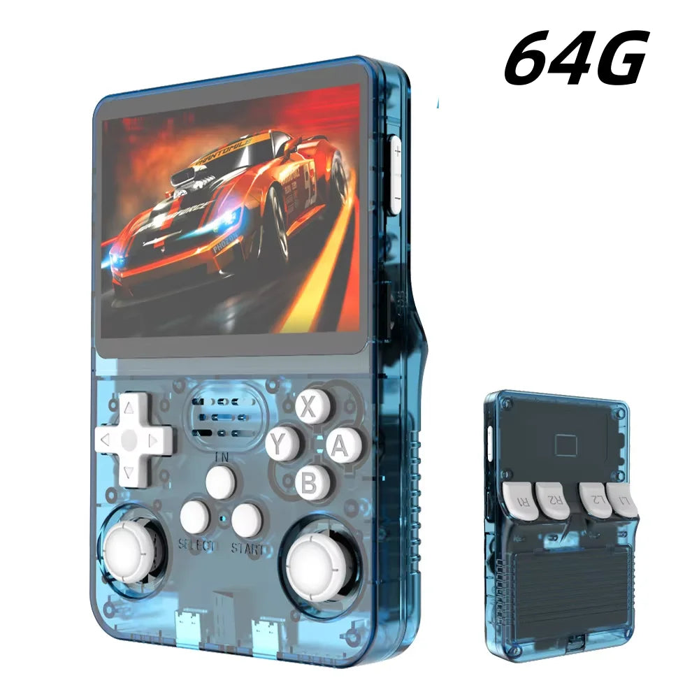 Retro Handheld Game Console 3.5-inch (8.9 cm) IPS — 15,000+ Games, 64/128GB Storage, Linux Pocket Player, 3000mAh Battery