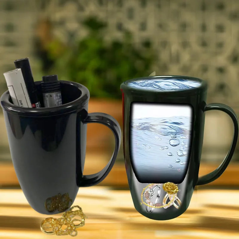 Hidden Compartment Water Bottle — Double-Walled Travel Flask with Secret Storage for Keys Cash Jewelry