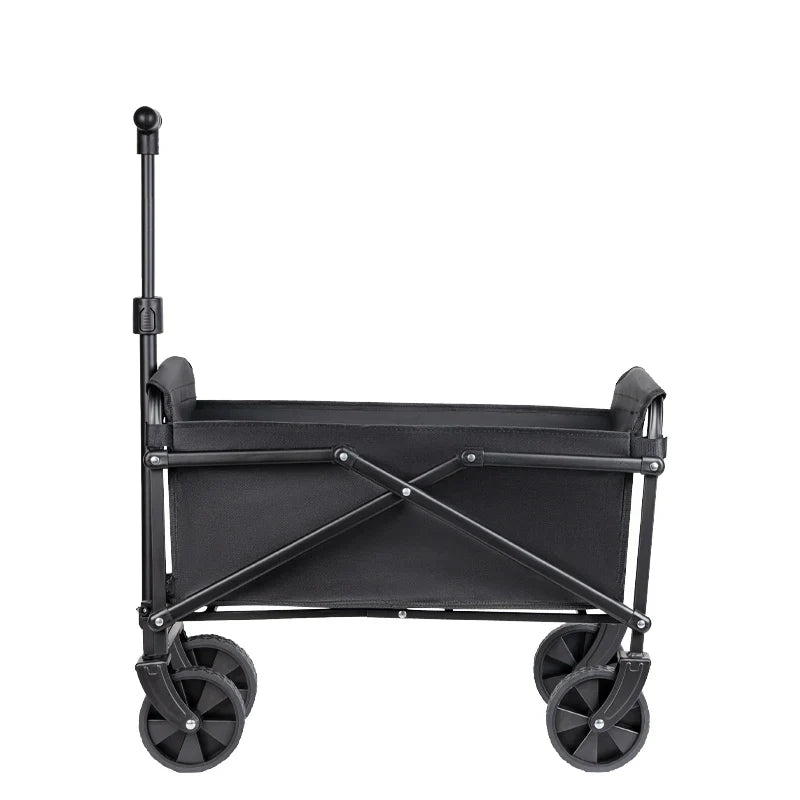 Heavy-Duty Foldable Portable Utility Cart — 4-Wheel Collapsible Wagon for Camping, Beach & Shopping