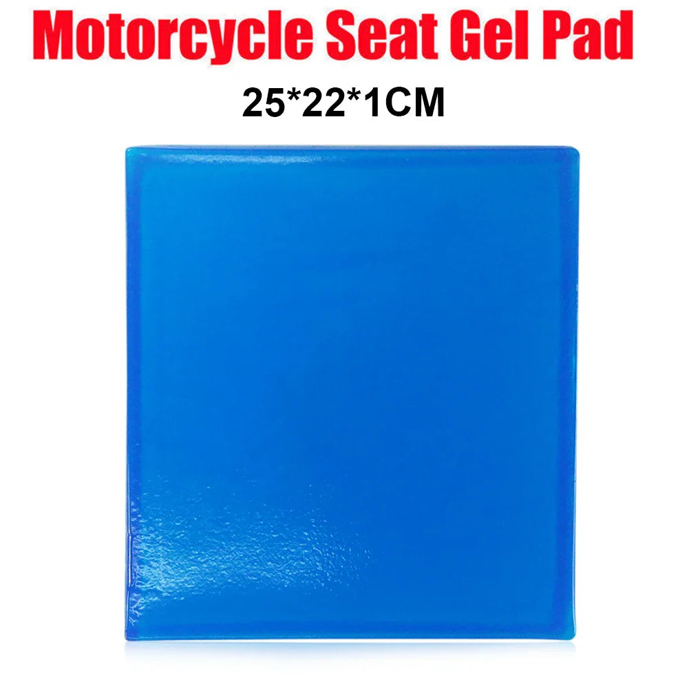 Motorcycle Gel Seat Cushion - Shock Absorbing Pad for Motorbike & Scooter, Soft Comfortable Seat Insert