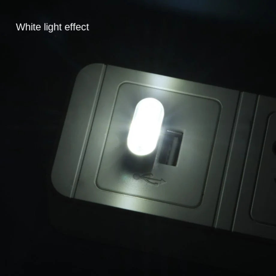 Mini USB LED Ambient Light for Car Interior - Portable Plug & Play Neon Decorative Lamp