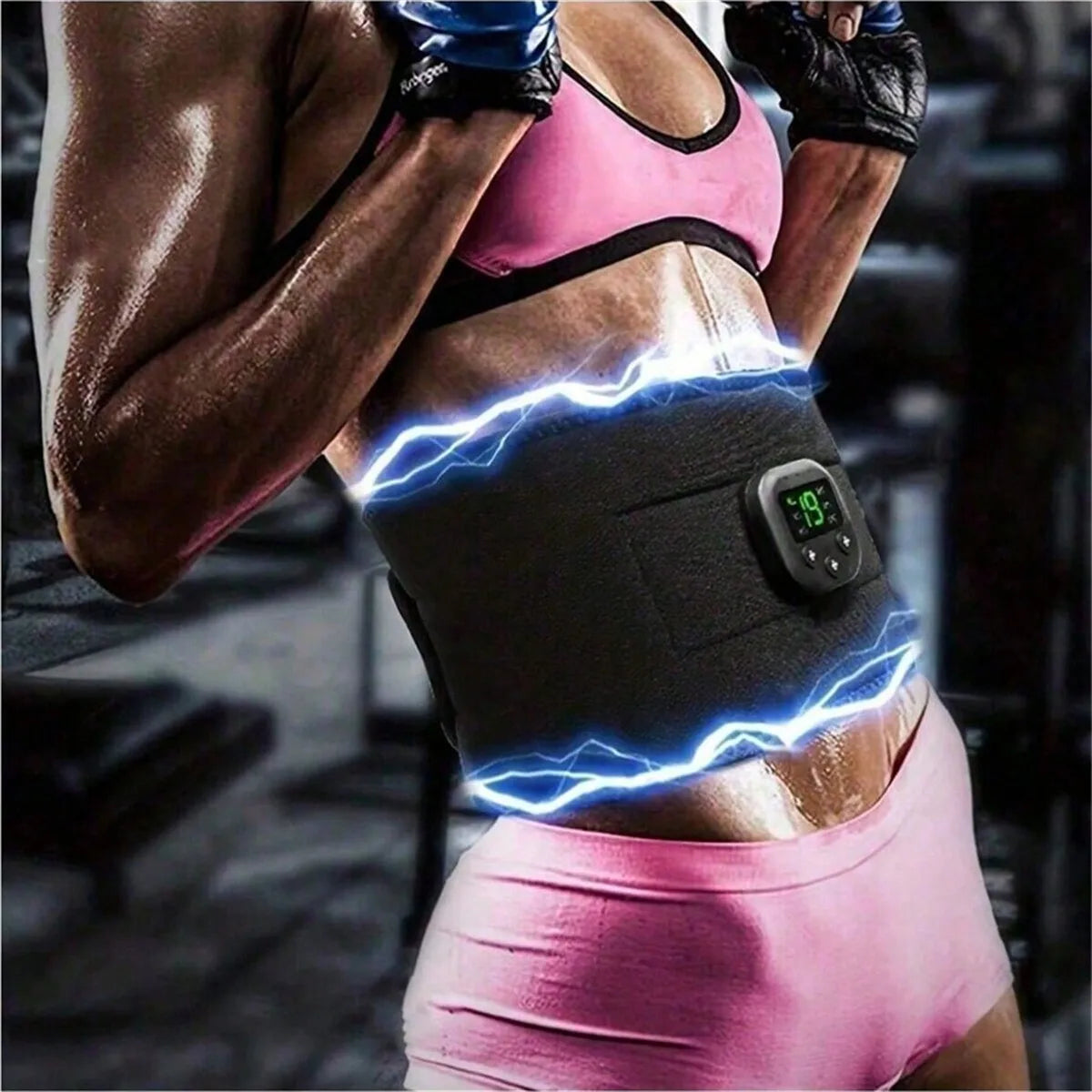 Portable Waist Massager Belt - USB Rechargeable Body Shaper & Electric Trainer for Arms, Hips & Legs