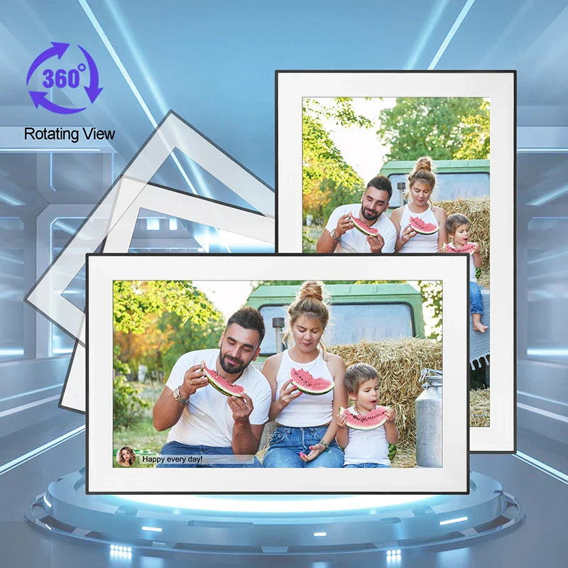 15.6-Inch (39.6 cm) 32GB WiFi Touch IPS Digital Photo Frame 1920x1080 Full HD Smart Frame - Share Photos & Videos