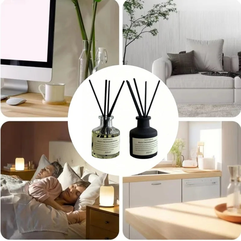 50 ml (1.69 fl oz) Freesia and Jasmine Reed Diffuser Oil — Flameless Room Fragrance with 4 Reeds