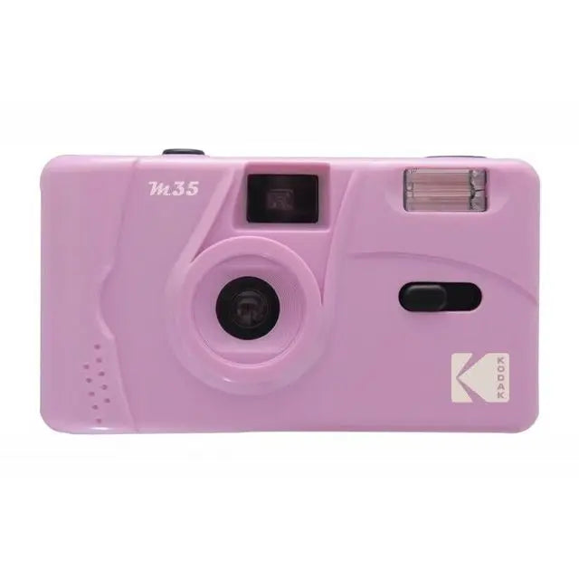 Retro Reusable 35mm Manual Film Camera with Built-In Flash – Replaceable Film, Fixed Focus