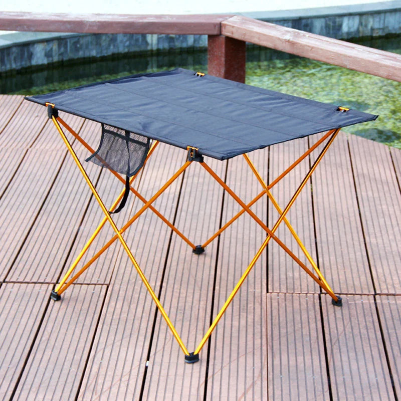 Ultralight Aluminum Folding Camping Table – Portable Roll-Up Picnic & Hiking Table with Carry Bag, Two Sizes (30×22×20.5 in / 76×56×52 cm; 22×17×15.4 in / 56×43×39 cm)
