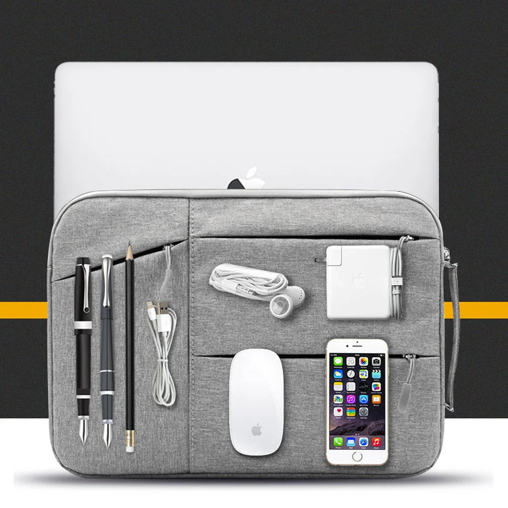 Canvas Laptop Sleeve 11–16 Inch (28–41 cm) Zippered Notebook Case — Slim Protective Sleeve for Laptops & Tablets