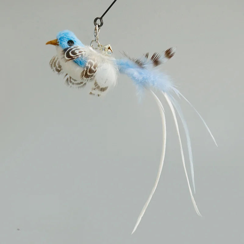 Interactive Feather Cat Toy – Feather Teaser for Cat Play & Exercise