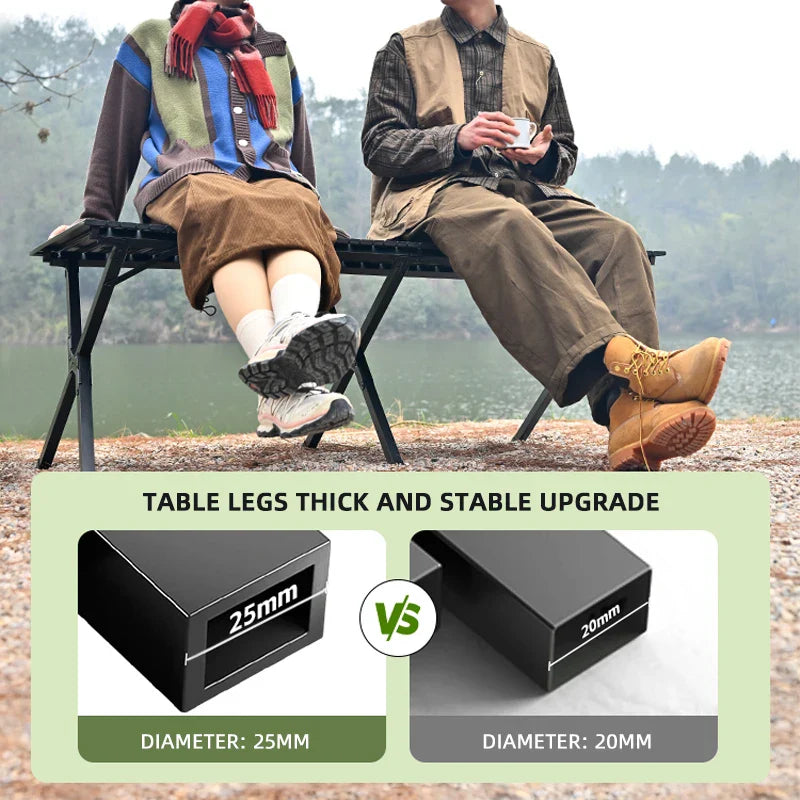 Portable Folding Camping Table – Lightweight Picnic & BBQ Side Table for Outdoor, RV, Tailgate