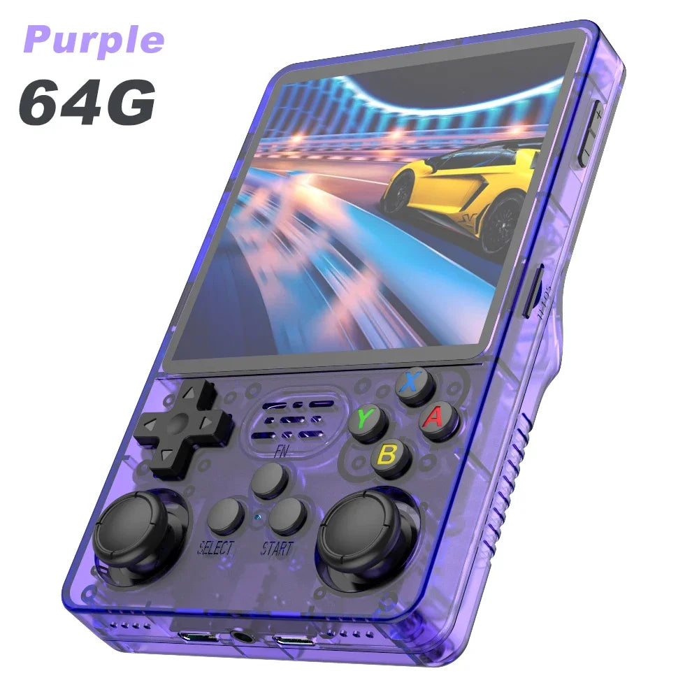 4.0-Inch IPS Retro Handheld Game Console — Linux 64-Bit, 64GB Built-In, TF Expandable to 256GB, Wi‑Fi, Type-C Portable Pocket Gaming