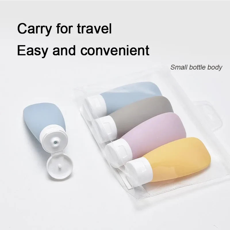Refillable Travel Bottles Set 60ml (2 fl oz) – Leakproof Travel Toiletry Containers for Shampoo, Lotion & Cosmetics