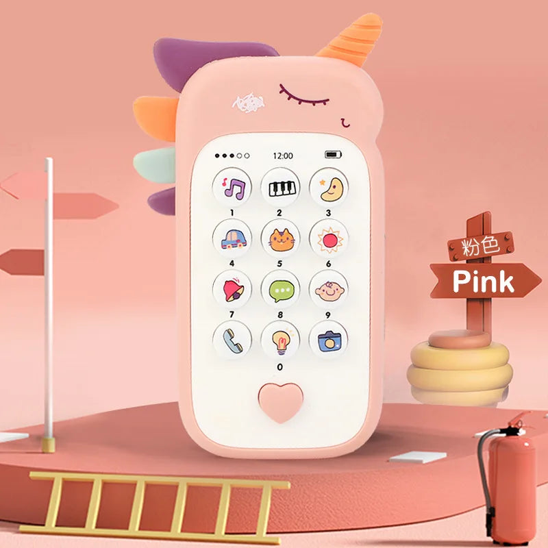 Baby Toy Phone with Music and Teether – Interactive Pretend Play Phone for Infants & Toddlers