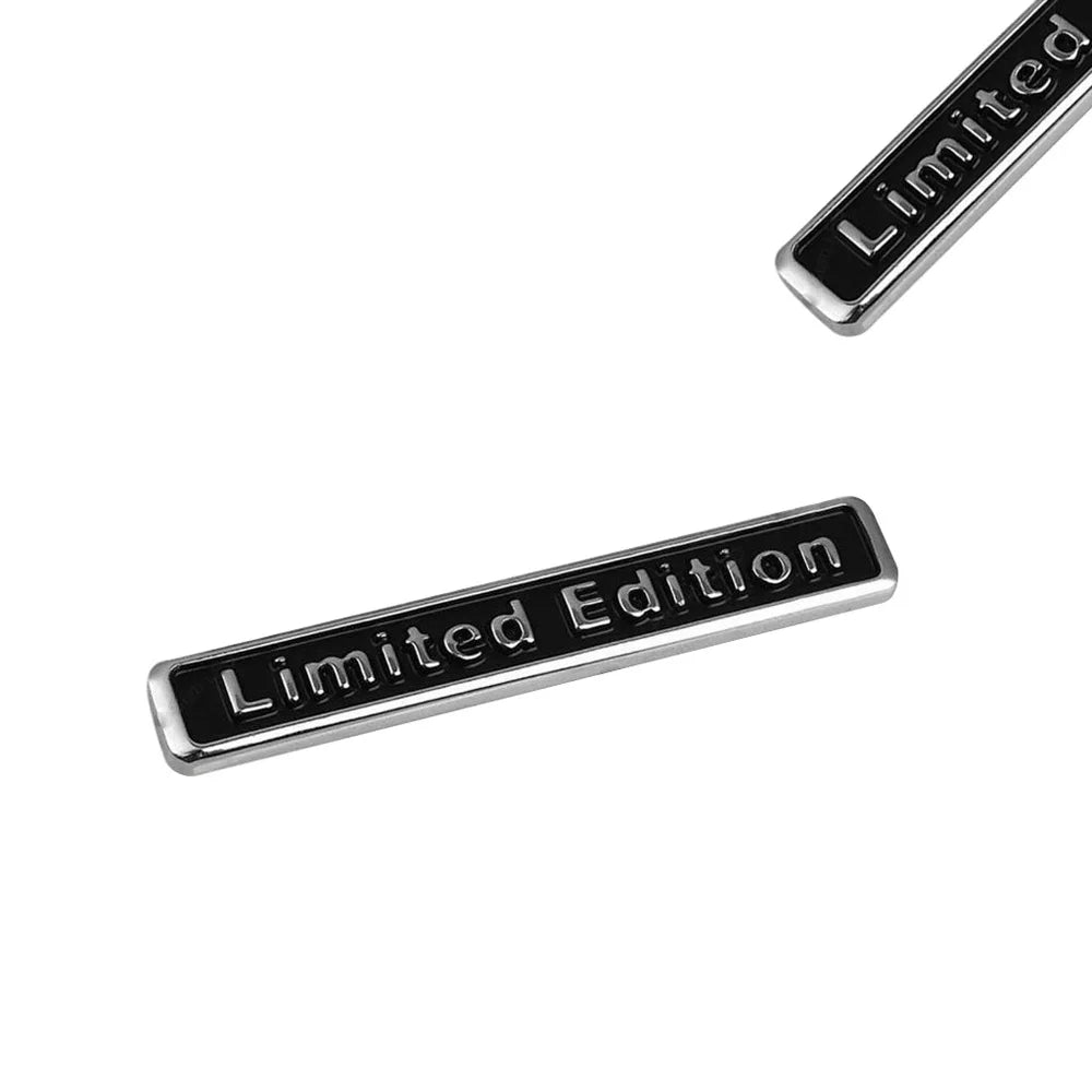 3D Chrome Metal Emblem Badge Limited Edition Car & Motorcycle Sticker 64.7mm x 10mm (2.55 x 0.39 in)