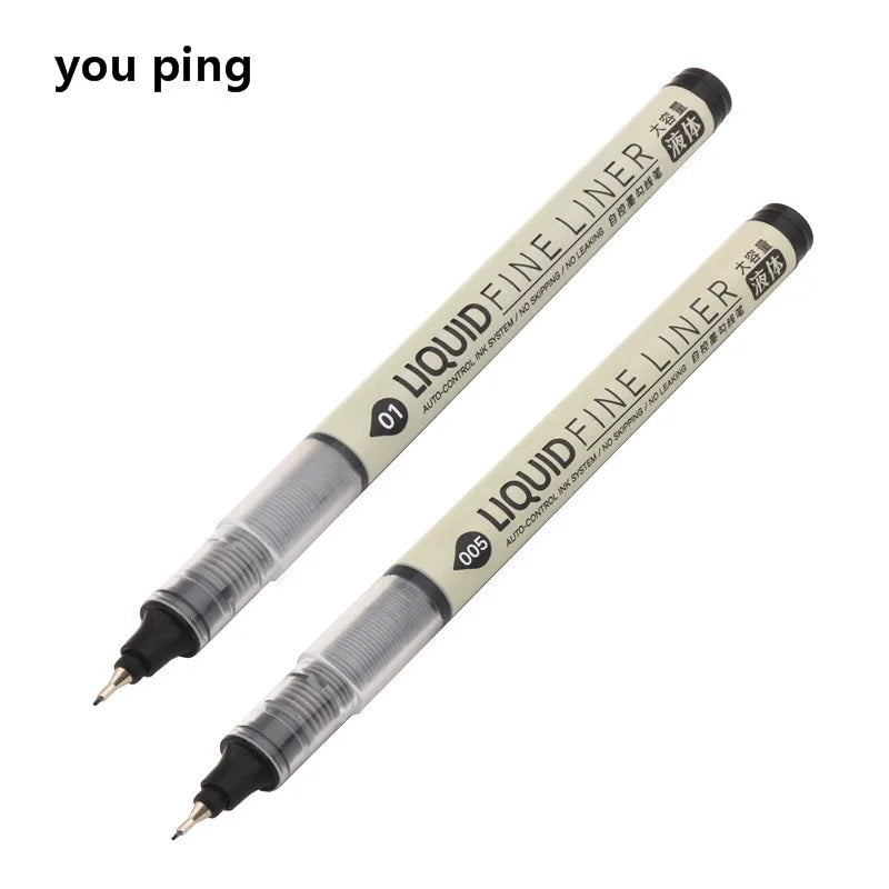 Big Capacity Waterproof Brush Pen Marker - Pigment Ink for Sketching, Comics & Calligraphy - Single