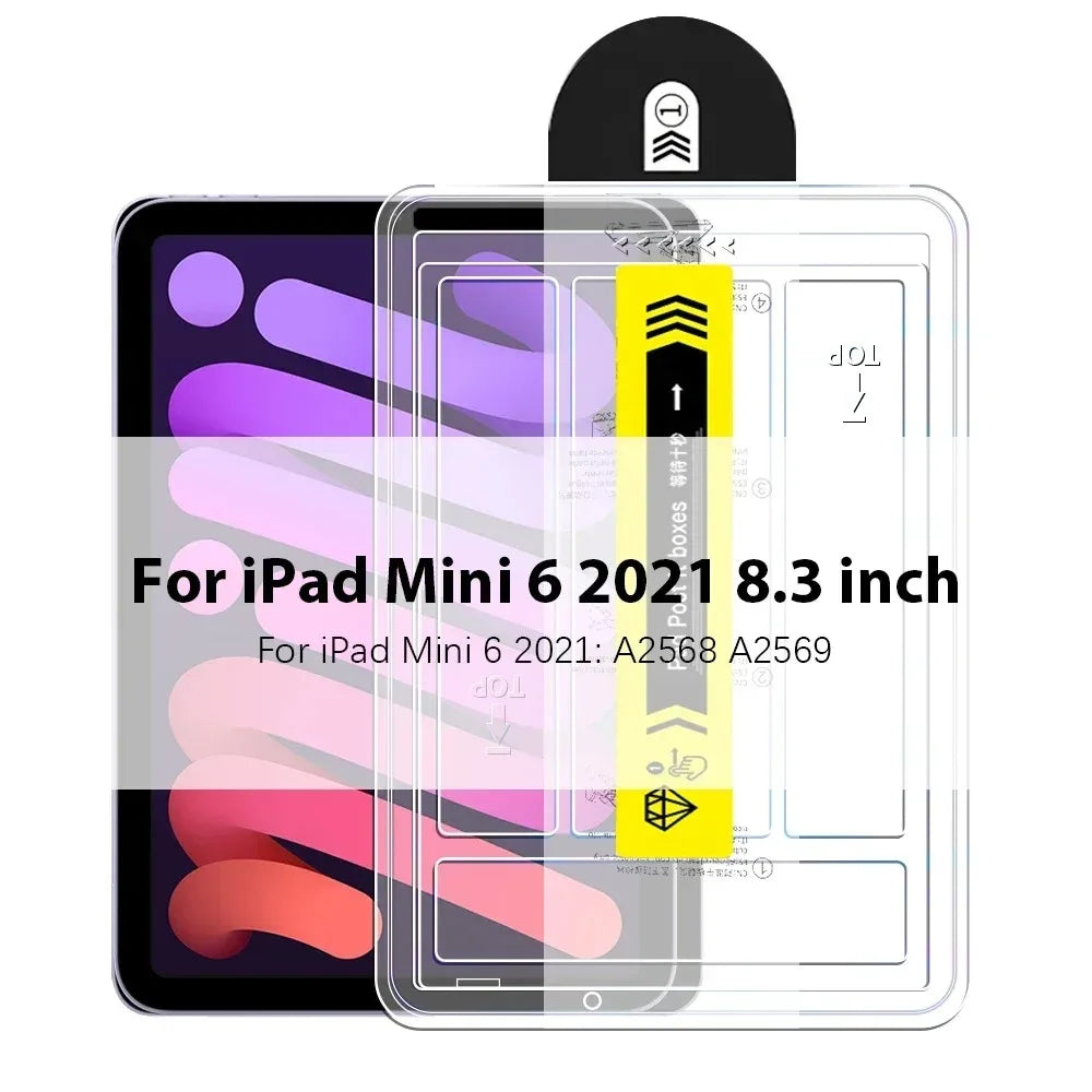 Tempered Glass Screen Protector for iPad — Compatible with iPad Pro 12.9, iPad Pro 11, iPad Air & iPad Mini — 1 Pack