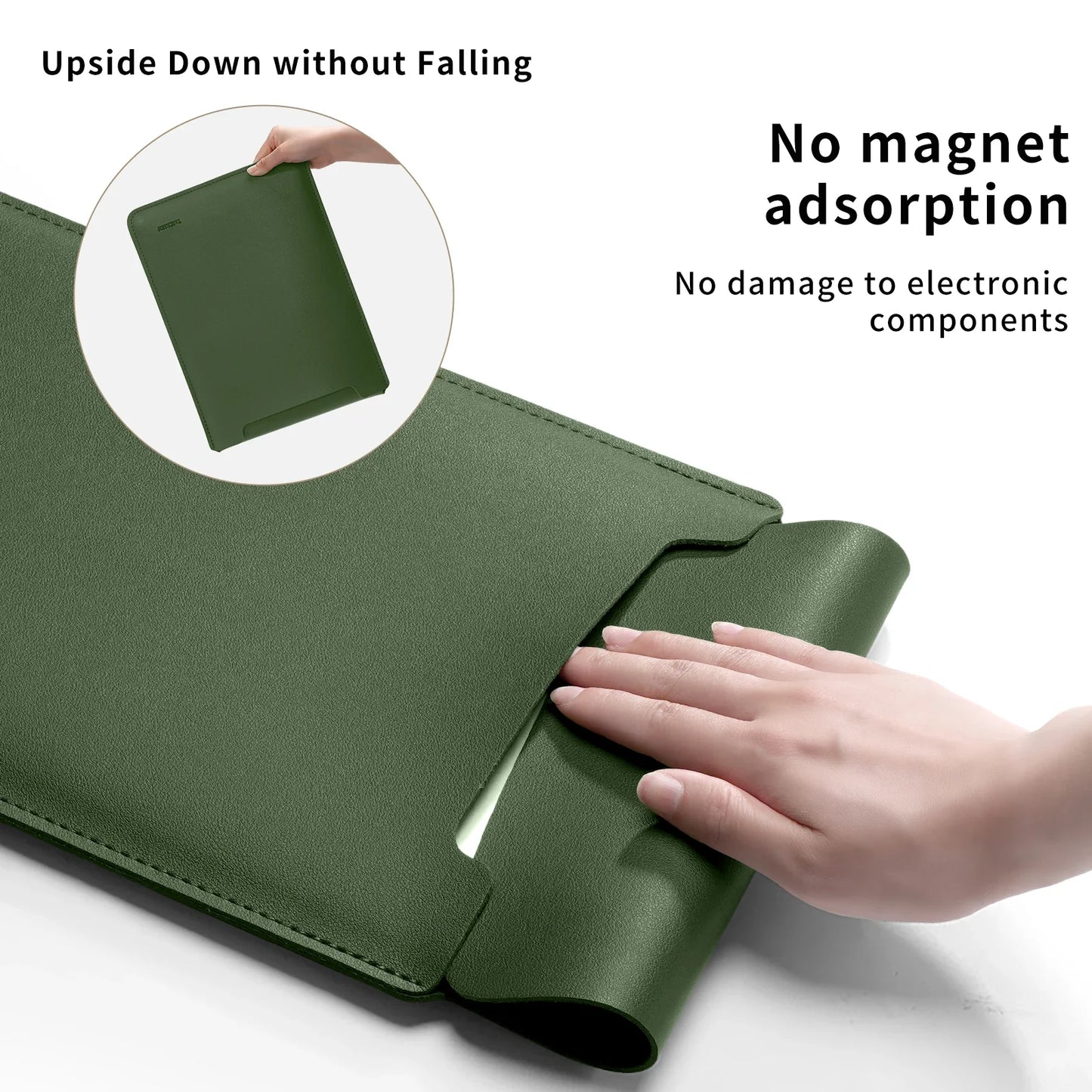 PU Laptop Sleeve Case — Protective Notebook & Tablet Cover for 13.3, 13.6, 14, 15, 15.6, 16-Inch Laptops