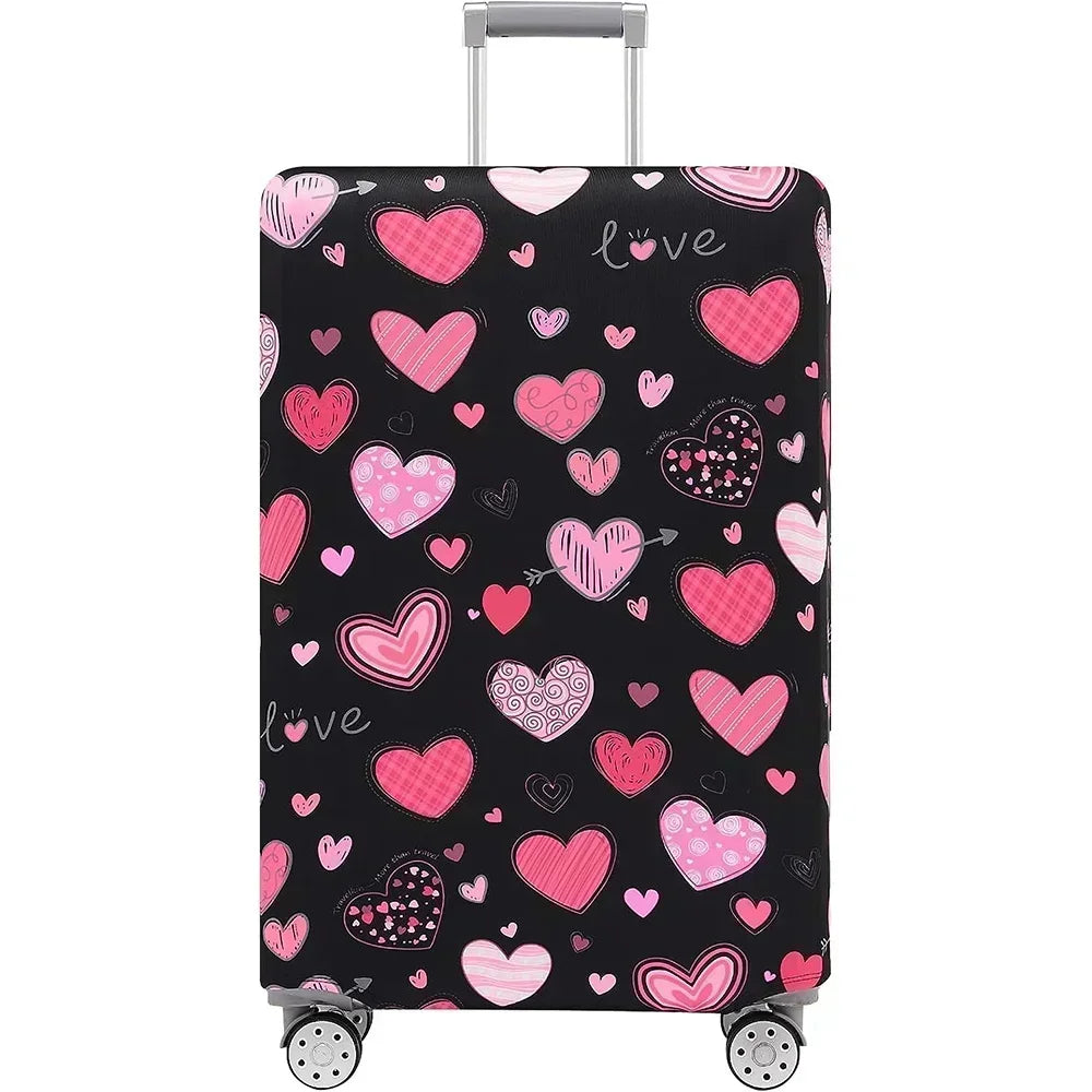 Washable Stretch Luggage Cover - Suitcase Protector for 18–32 Inch (45–81 cm) Suitcases | Geometric Print Travel Accessory