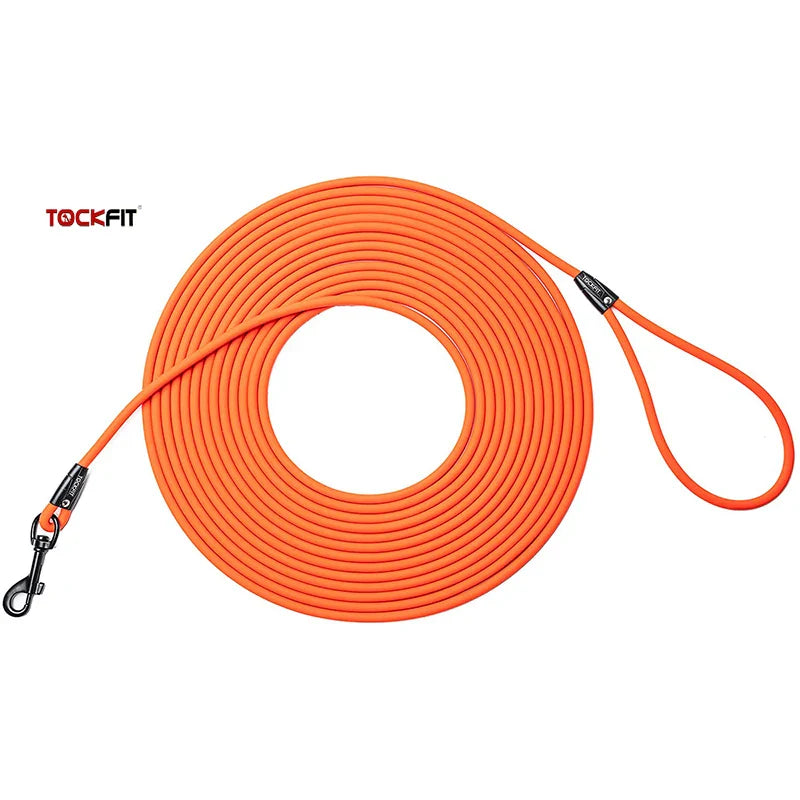 Waterproof PVC Dog Training Leash – Long Recall Leash 5ft/1.5m, 10ft/3m, 20ft/6m, 30ft/9m – Odor-Resistant & Tangle-Free
