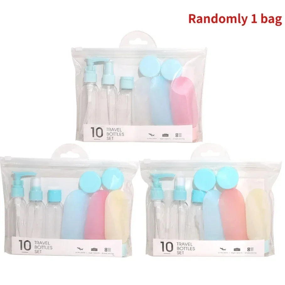 Travel Refillable Bottle Set — Perfume Spray, Lotion & Shampoo Tubes (120 ml / 4.06 fl oz, 60 ml / 2.03 fl oz) Portable Cosmetic Containers