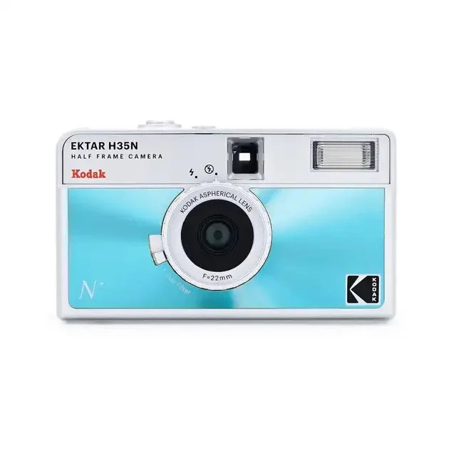 Half Frame 35mm Film Camera with Built-In Flash — Compact Pocket Film Camera, Film-Saving, Lightweight, 4 Colors