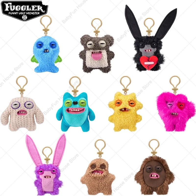 Funny Ugly Teeth Monster Plush Toy, Kawaii Wide-Eyed Rabbit Stuffed Doll Gift for Kids & Collectors