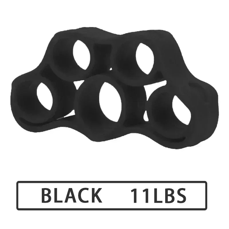 Silicone Finger Exerciser Hand Strengthener 6 Resistance Levels for Grip, Arthritis, Rehab, Climbing, Guitar