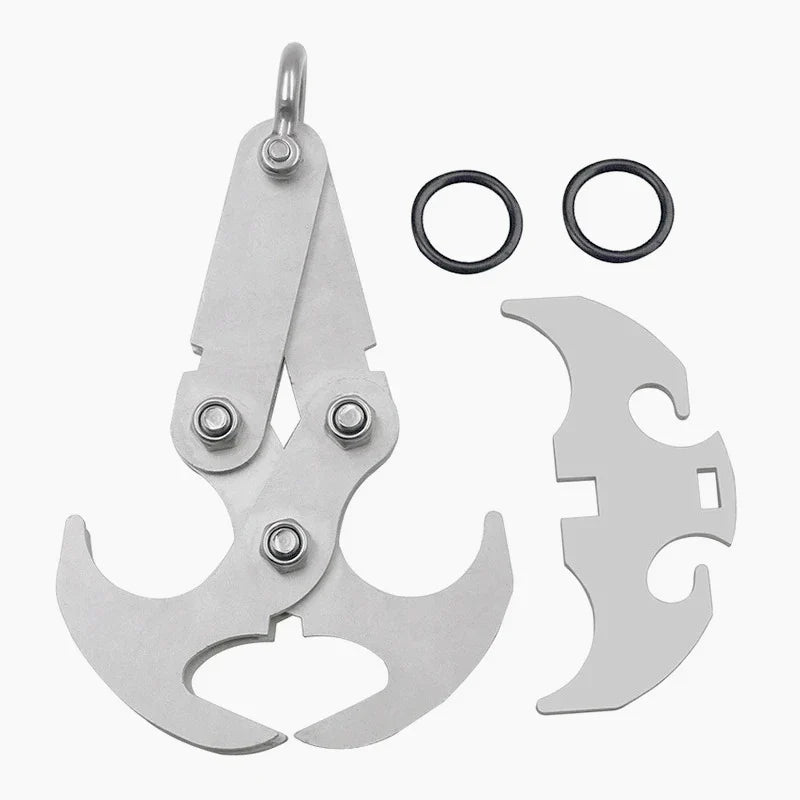 Multifunction Stainless Steel Folding Survival Claw Hook for Camping & Outdoor (8 x 4 cm / 3.1 x 1.6 in)