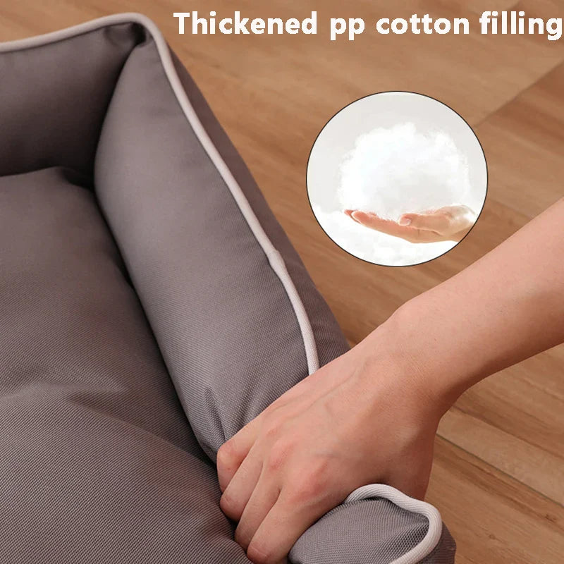 Four-Season Square Pet Bed Waterproof Thickened Bite-Resistant Dog & Cat Sofa Mattress – Sizes S-XXL (36–100 cm / 14–39 in)