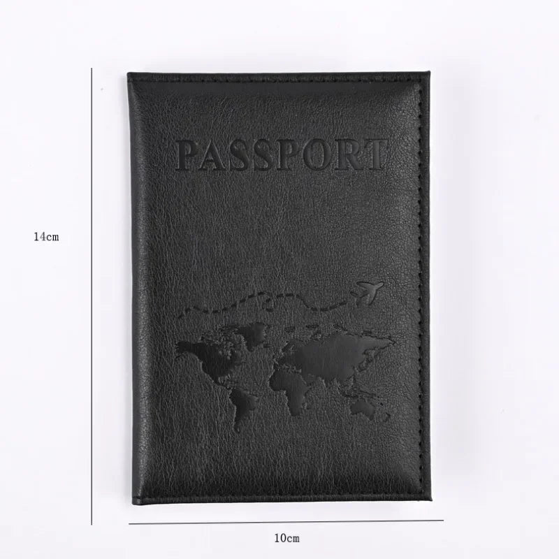 PU Leather Passport Holder Wallet – Travel Passport Cover & Card Case for Women and Men
