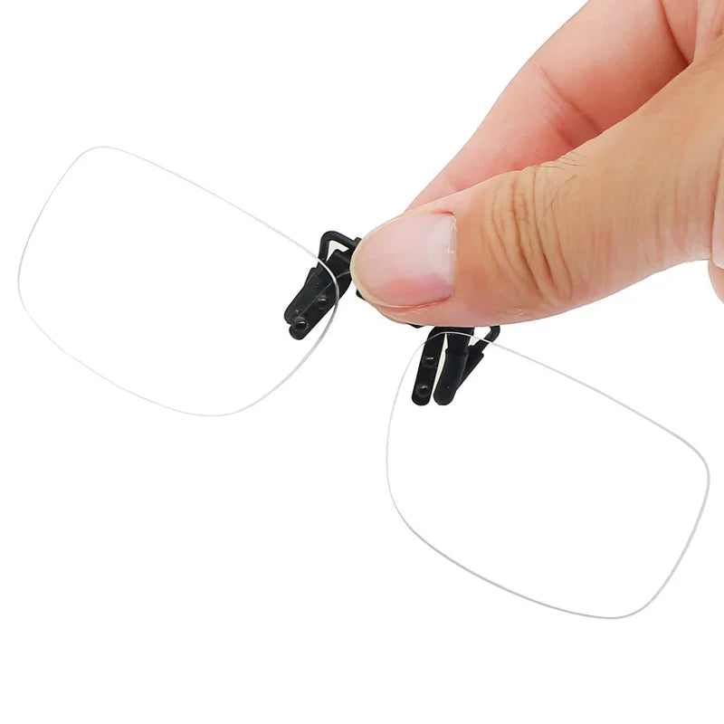 Ultra-Light Clip-On Flip-Up Rimless Reading Glasses — Presbyopic Magnifiers +1.0 +1.5 +2.0