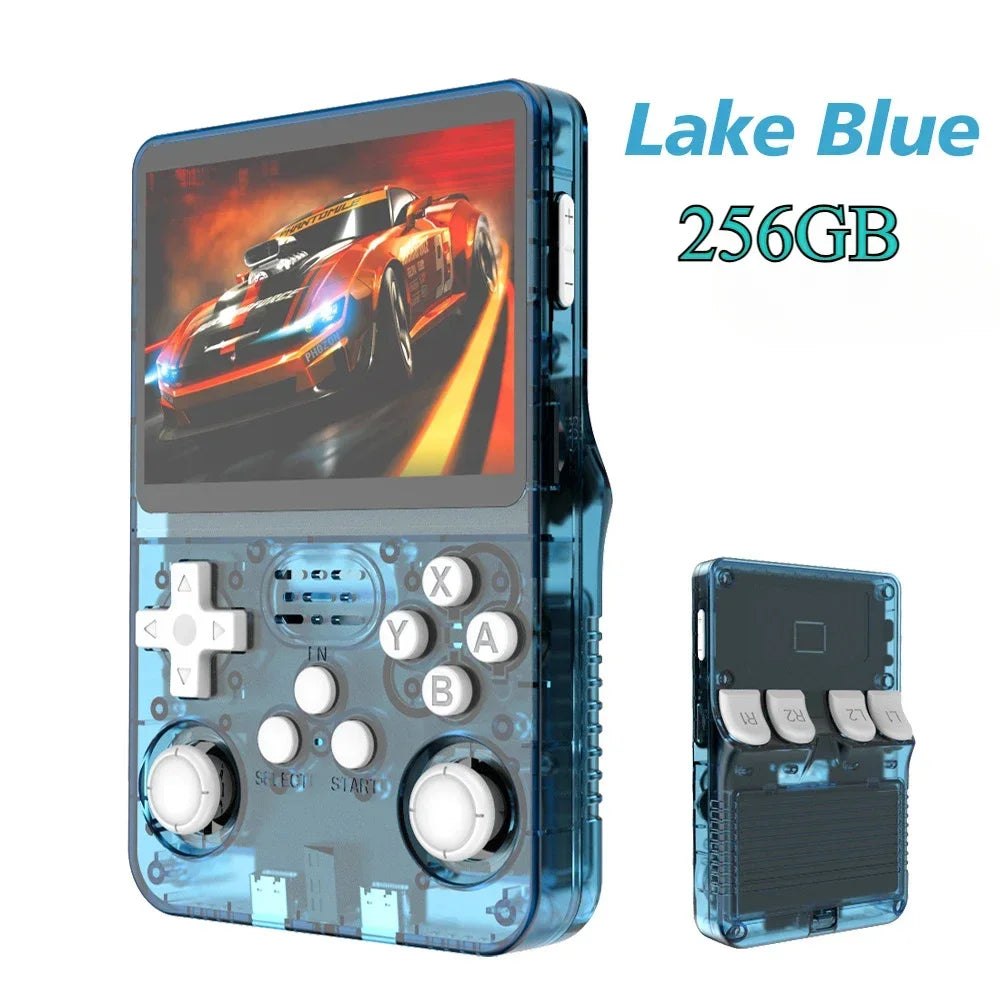 Retro Handheld Game Console 3.5" IPS (8.9 cm) 64GB Portable Linux Player, Preloaded 15,000+ Games, USB-C Charging