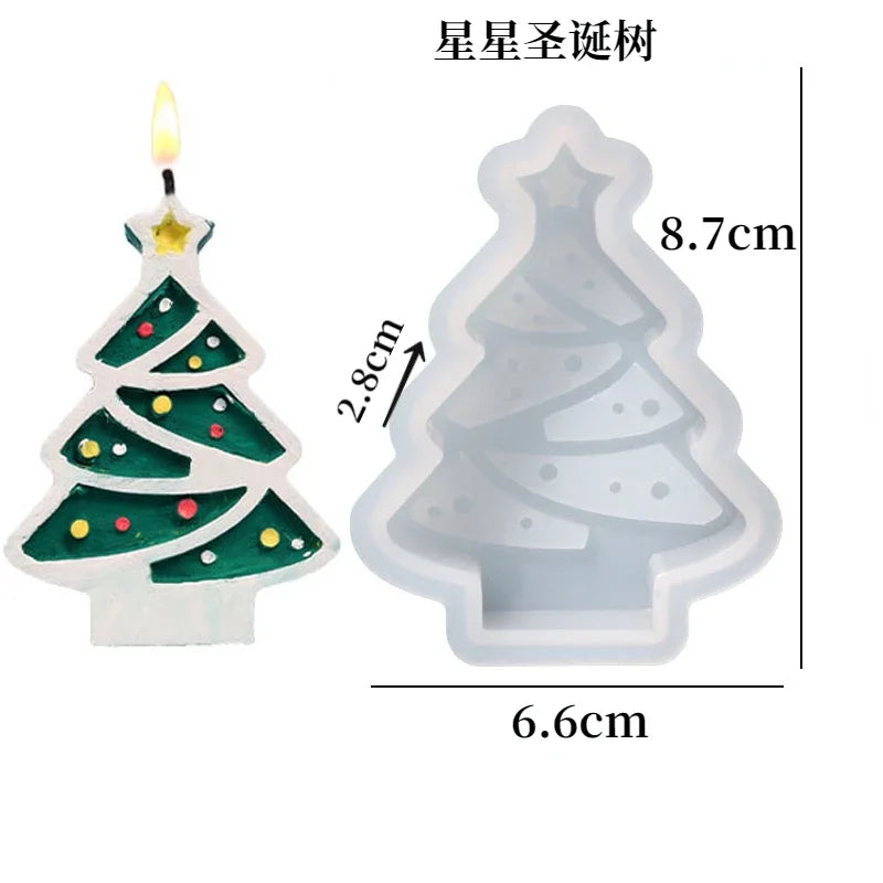 3D Snowflake Silicone Mold for Candle, Soap & Chocolate — DIY Christmas Cake Decorating Mold, Party Gift