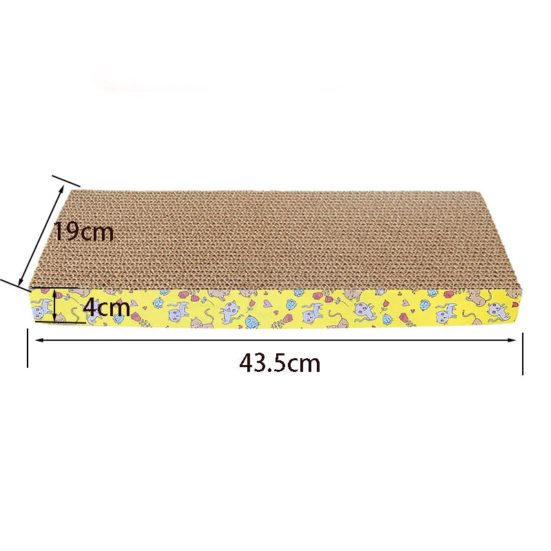 Corrugated Cardboard Cat Scratcher – Double-Sided Catnip Scratch Board for Sofa, Bed & Cushion