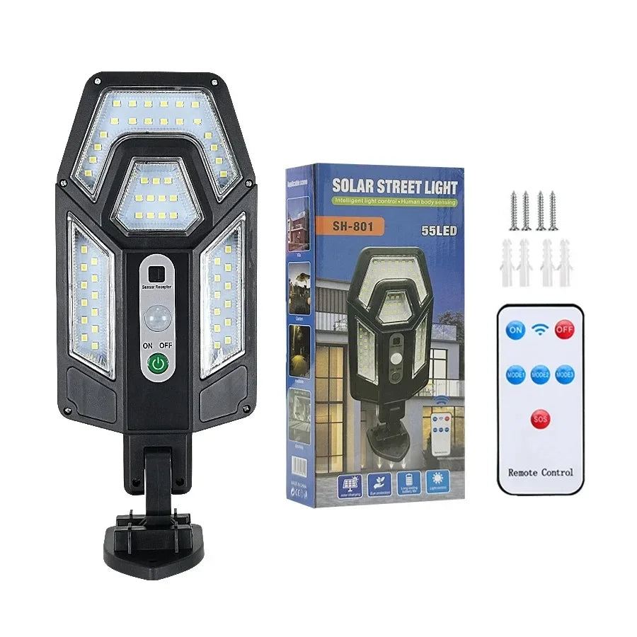 Solar LED Wall Light - Waterproof Dusk-to-Dawn Outdoor Fence & Garden Lamp for Porch, Yard, Walkway, Camping