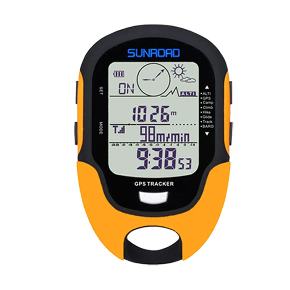 Handheld GPS Altimeter Barometer Compass for Hiking, Camping & Fishing - Portable Outdoor Navigation