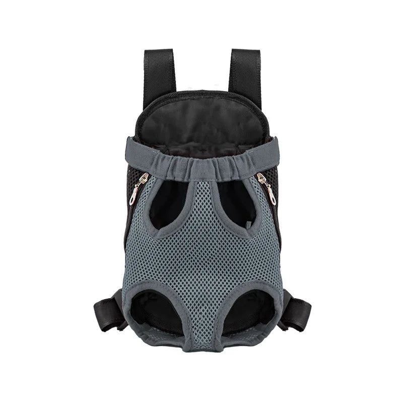 Breathable Double-Shoulder Pet Carrier Backpack — Portable Mesh Front/Back Travel Carrier for Small Dogs & Cats