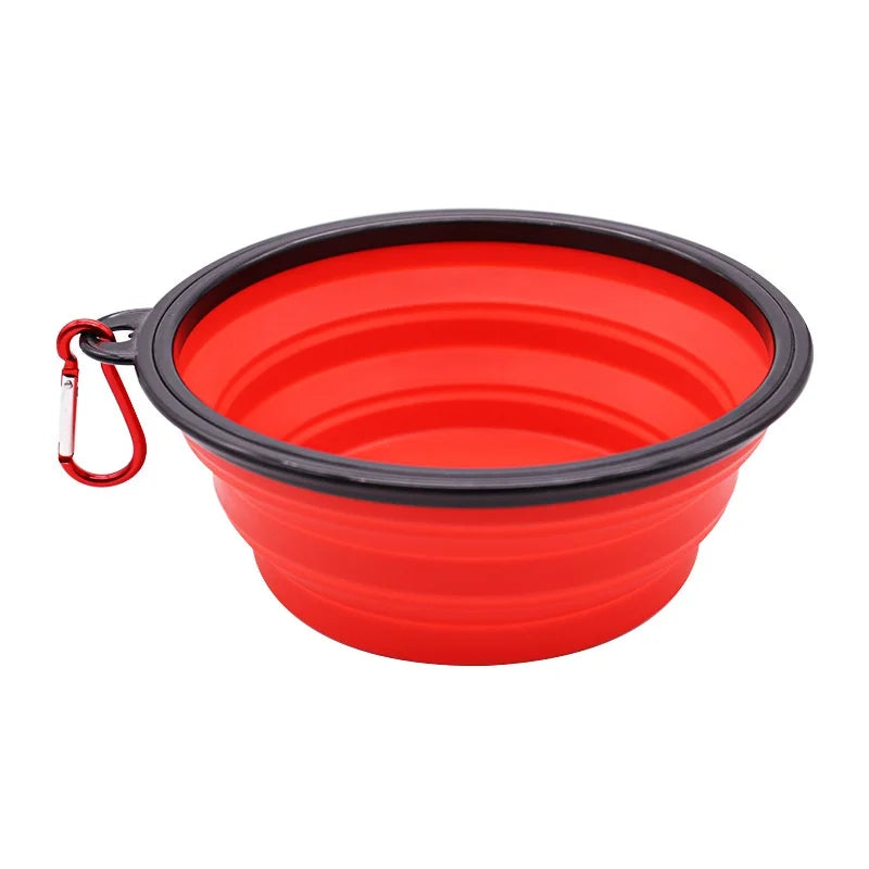 Collapsible TPR Travel Pet Bowl for Dogs & Cats — Portable Food & Water Dish (350/650/1000 ml | 12/22/34 oz)