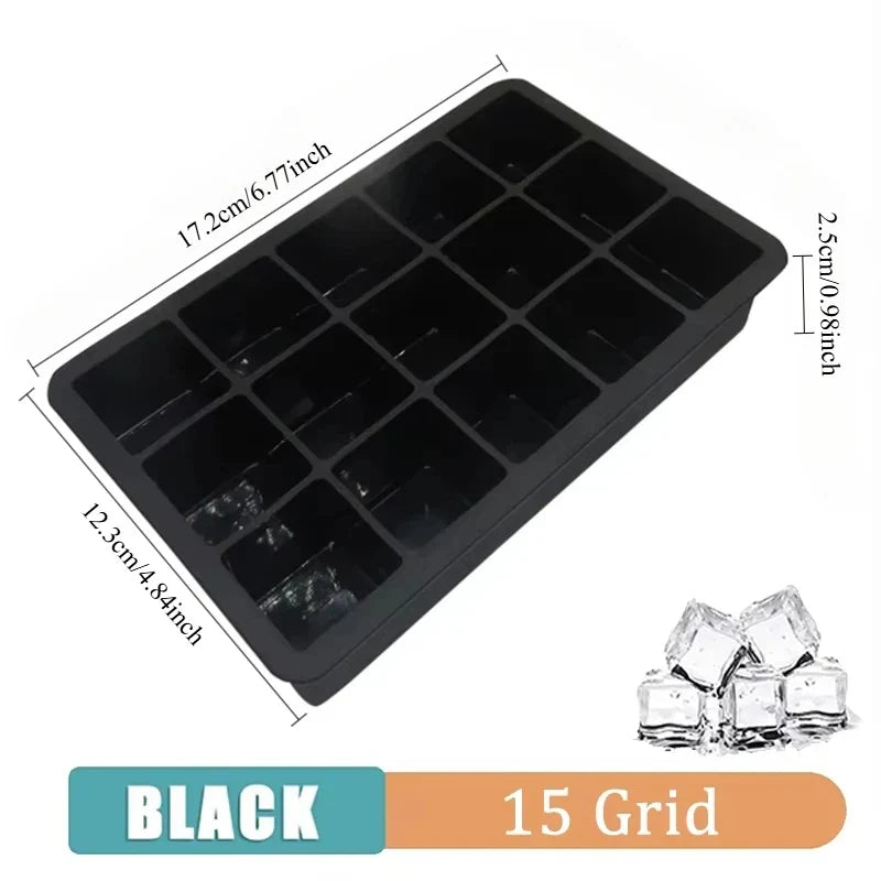 Silicone Ice Ball Maker Tray – 4/6/8-Grid Ice Mold for Cocktails, Chocolate & Jelly – Food-Grade Dishwasher-Safe