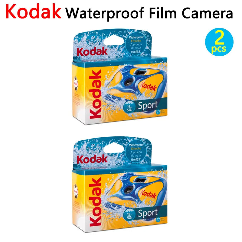 Single-Use Disposable Film Camera — 27/39 Exposures, ISO 800, Built-In Manual Flash