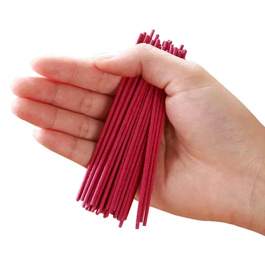 1-Bottle (50 Sticks) Sandalwood Incense Pack with Burner – Natural Aroma Air Freshener