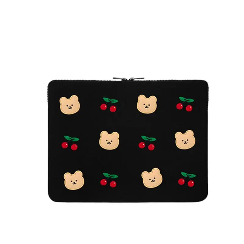Cute Animal Print Shockproof Laptop Sleeve 13–16 inch (33–40.6 cm) Zipper Pouch for 13/13.3/14/15/15.6/16