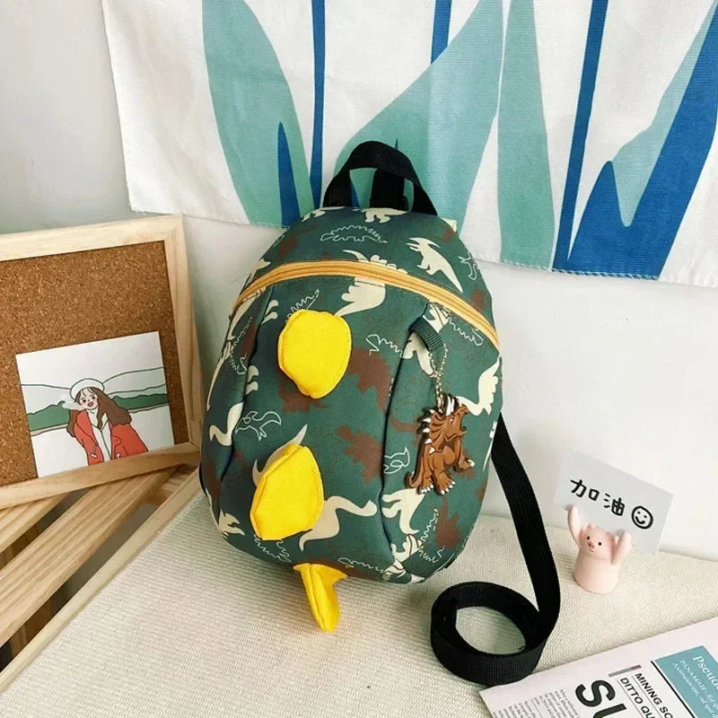 Dinosaur Toddler Safety Harness Backpack – Anti-Lost Wrist Link Kids School Bag (Ages 4-6)