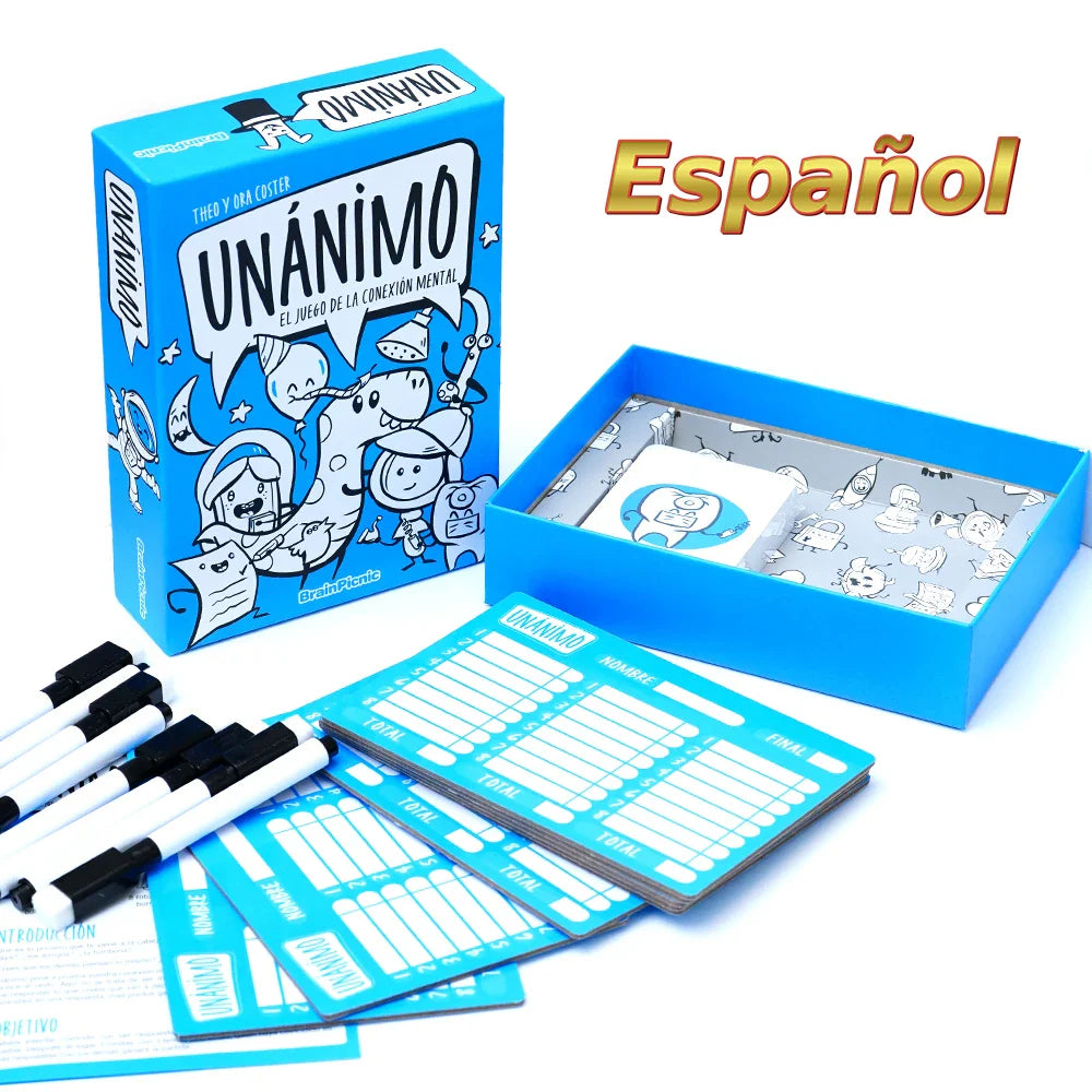 Spanish Card Game Bundle – Party & Family Games Set: Trio, Party Friends, The Imposter, Arre Unicorn, Black Stories, Unanimous, Sleeping Queens