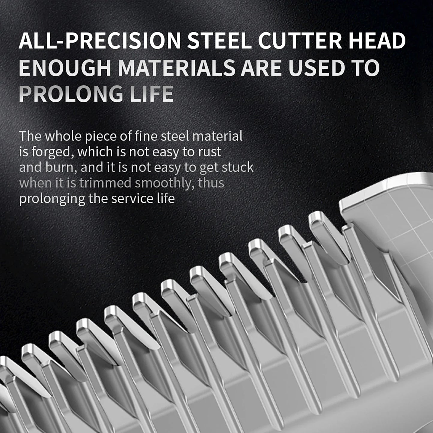 Professional Rechargeable Pet Hair Clipper - All-Metal Dog & Cat Grooming Trimmer, Quiet Cordless
