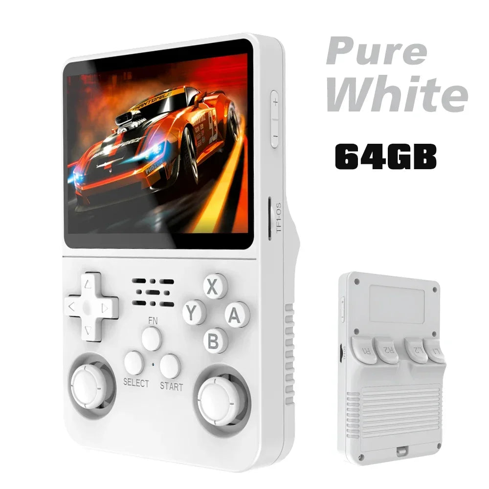 Retro Handheld Game Console 3.5" IPS (8.9 cm) 64GB Portable Linux Player, Preloaded 15,000+ Games, USB-C Charging