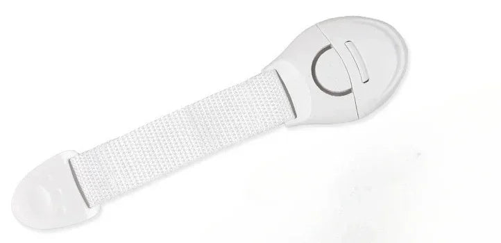 Baby Childproof Safety Strap Lock for Cabinets Drawers Refrigerator Toilet Lid – 5-Pack