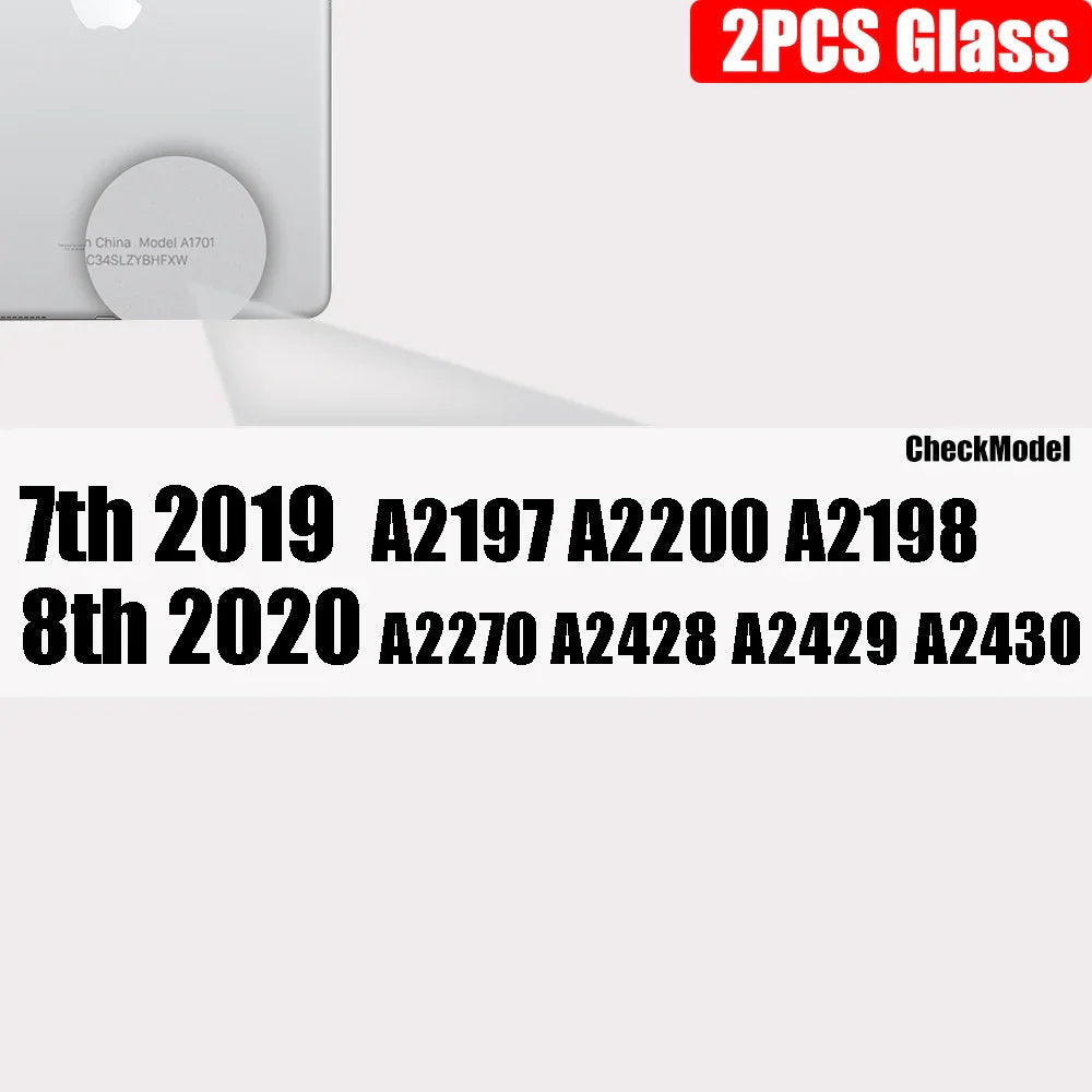 2-Pack Tempered Glass Screen Protector for iPad — Clear, Anti-Fingerprint, Case-Friendly — Fits 11-inch (27.9 cm), 10.5-inch (26.7 cm), 9.7-inch (24.6 cm), Air, Mini & Most iPad Models
